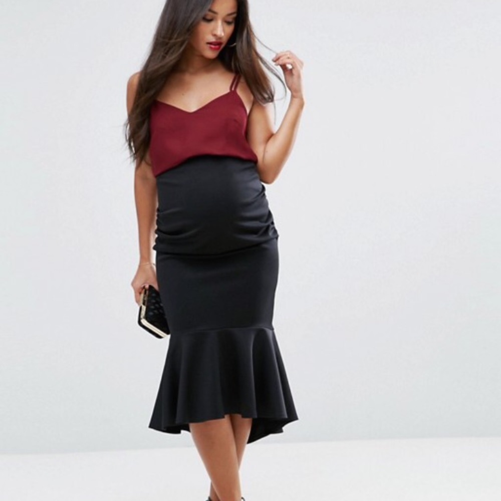 Asos over the bump maternity skirt NWT